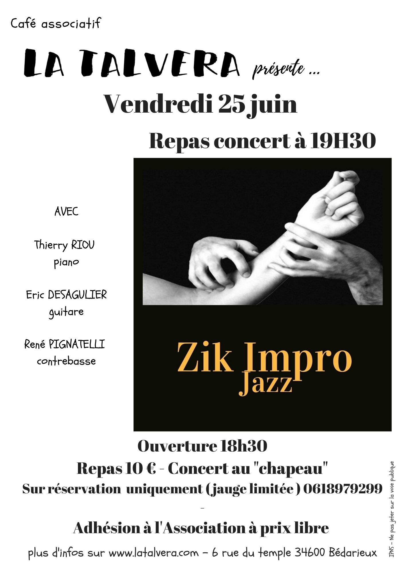 Soirée jazz avec Zik Impro