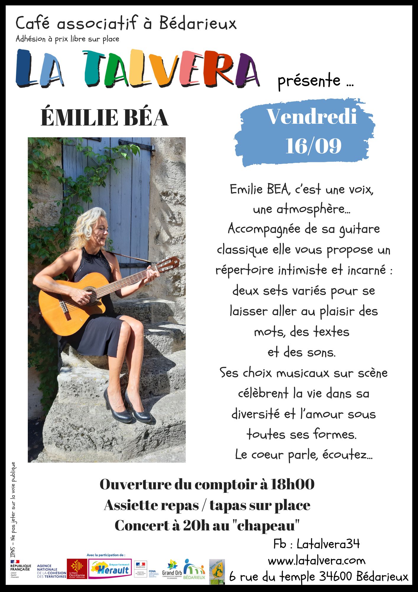 CONCERT ! Solo de Emilie BEA