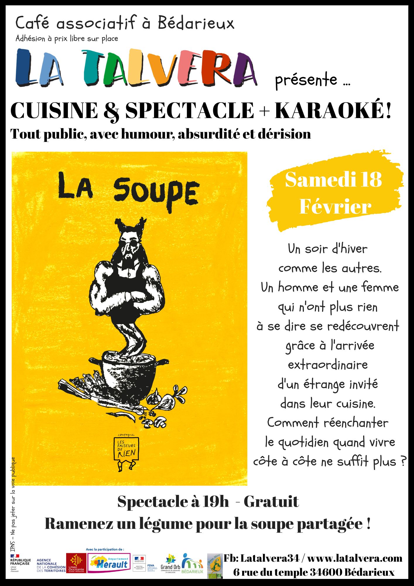 Soirée Cuisine/Spectacle/Karaoké!