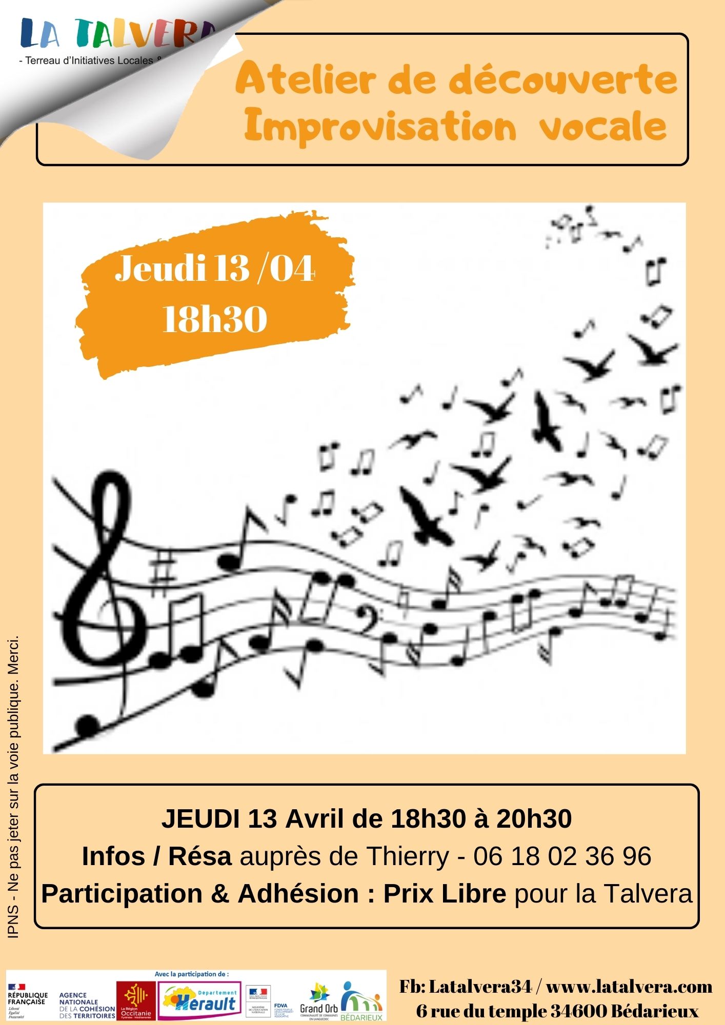 Atelier de découverte Chant Libre/Impro