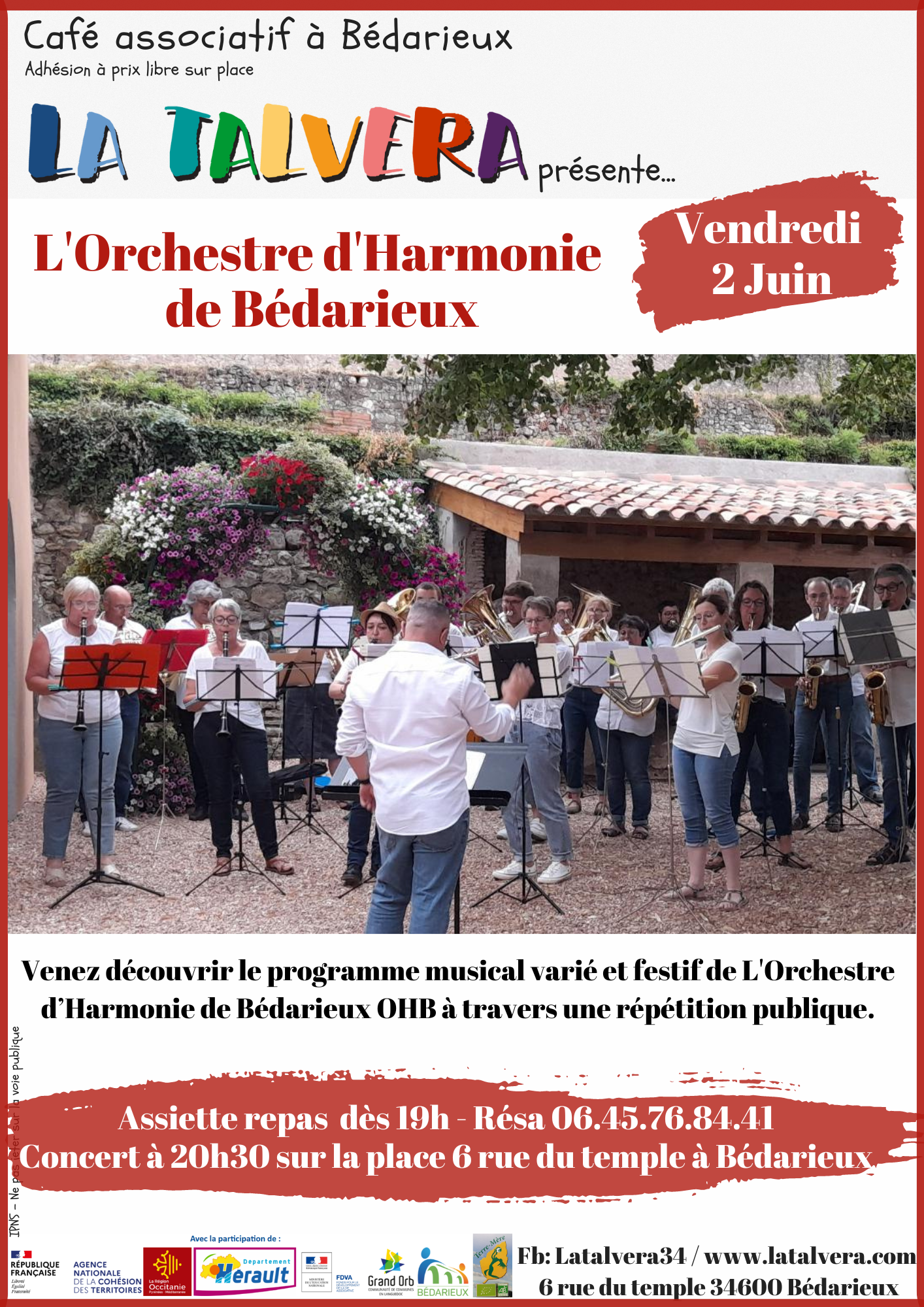 L'Orchestre d'Harmonie de Bédarieux - Répétition publique