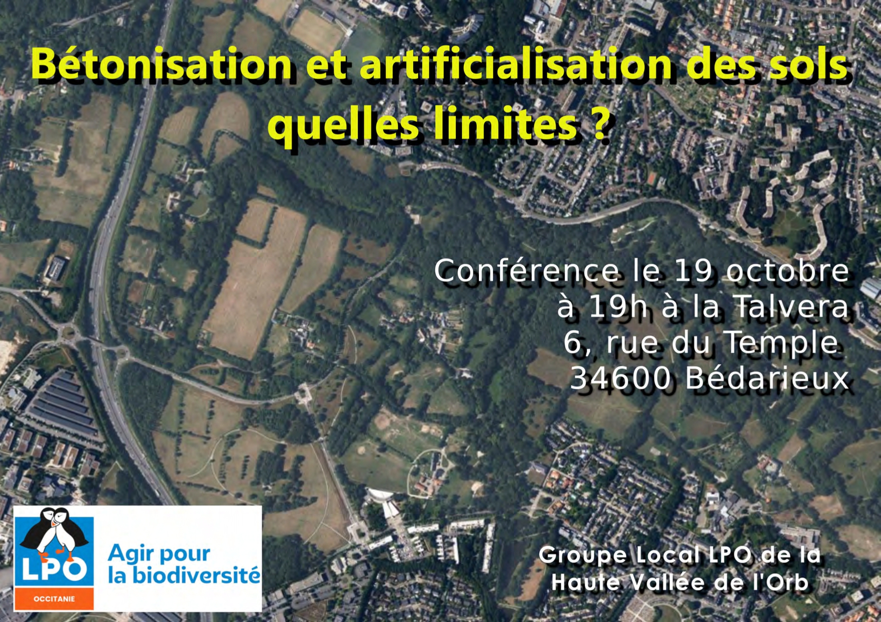 Conférence sur "la bétonisation" animée par Nicolas Saulnier