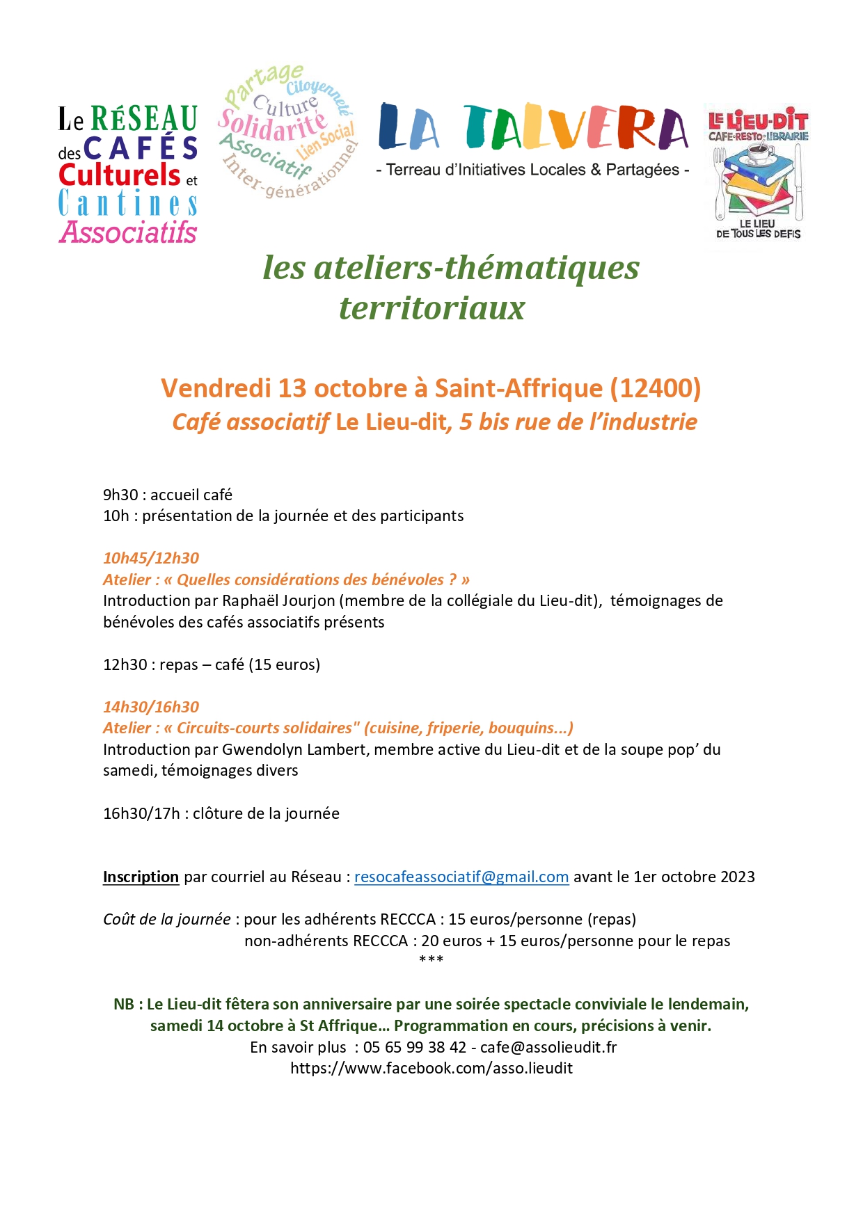 Ateliers thématiques territoriaux
