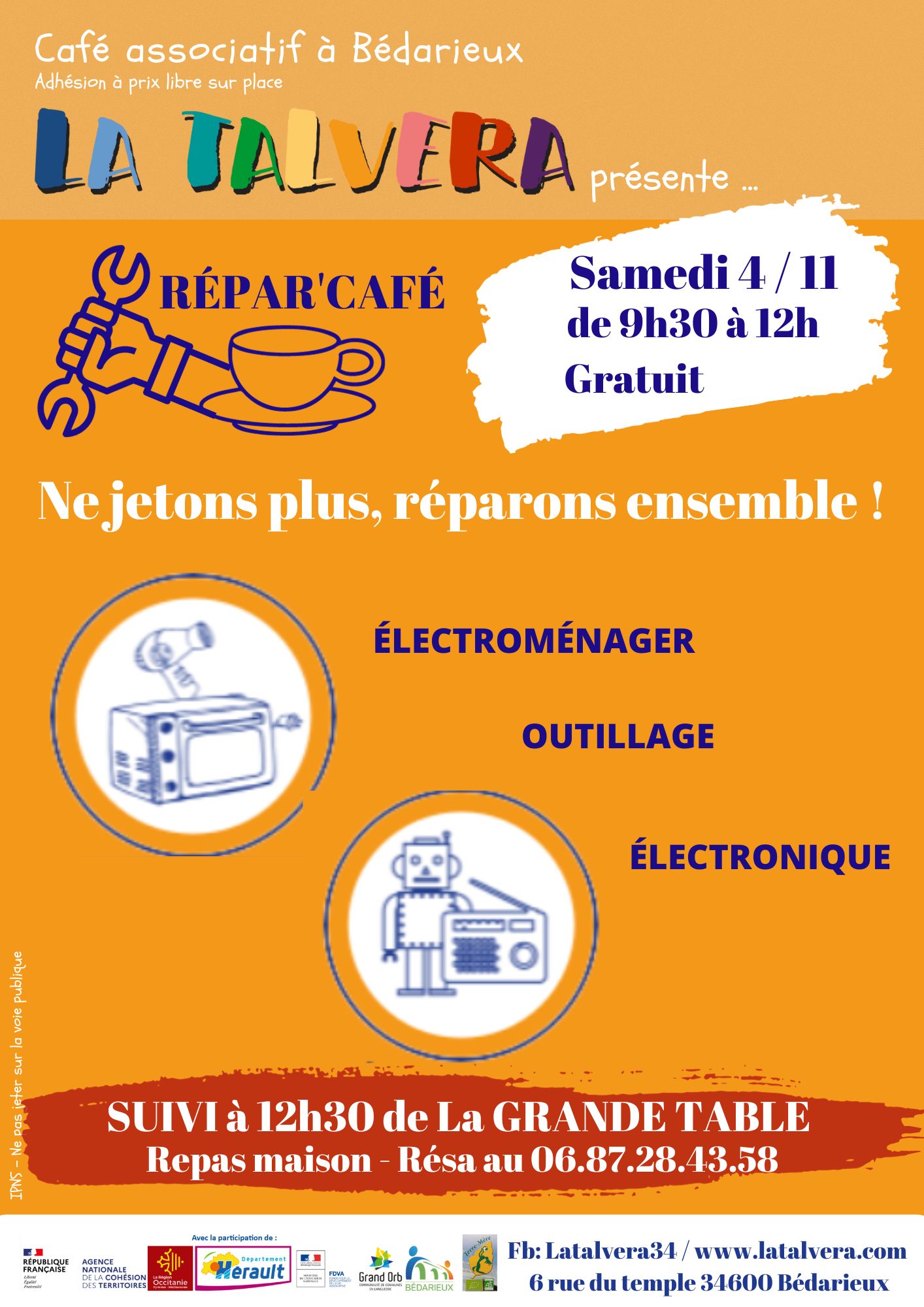 Répar'Café et Grand Table