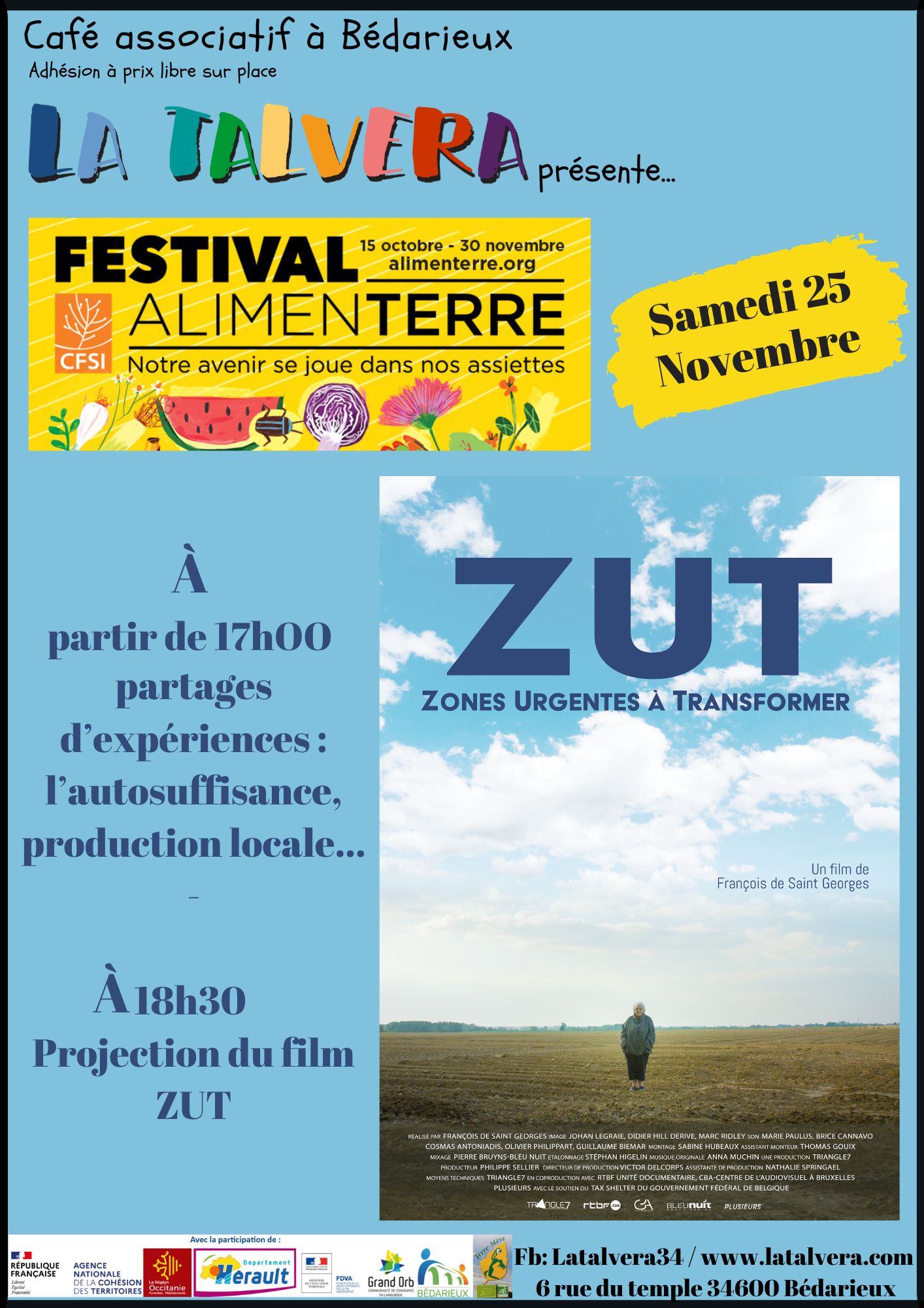 Projection et Echanges dans le cadre du festival ALIMENTERRE