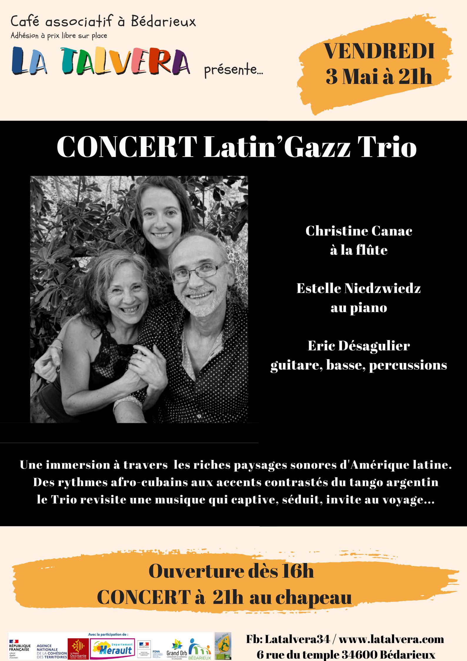 Concert Latin' Gazz Trio