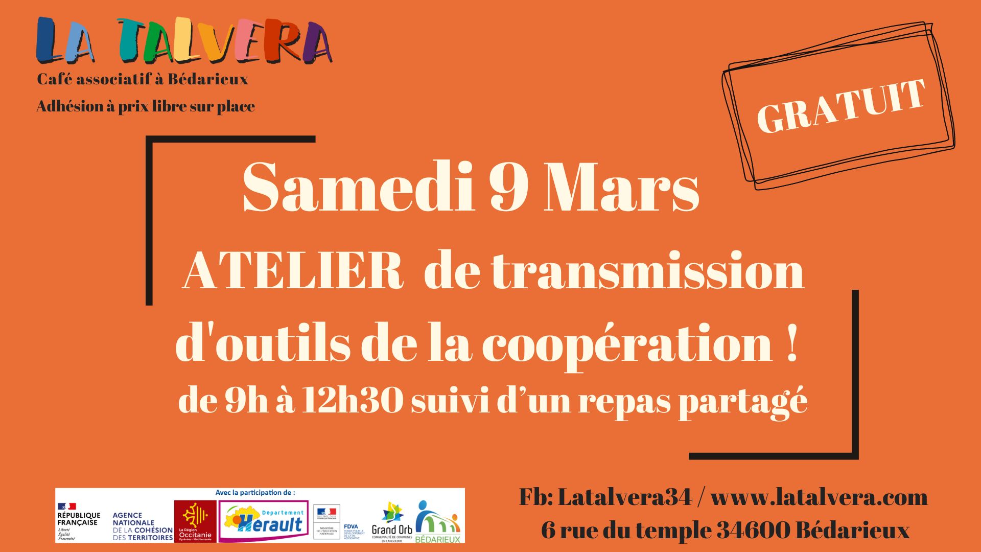 Atelier de transmission d\'outils de la coopération
