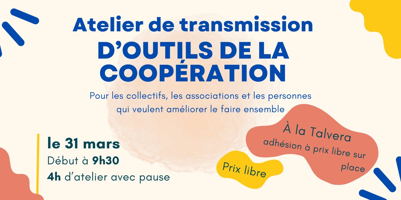 Atelier de transmission d'outils de la coopération