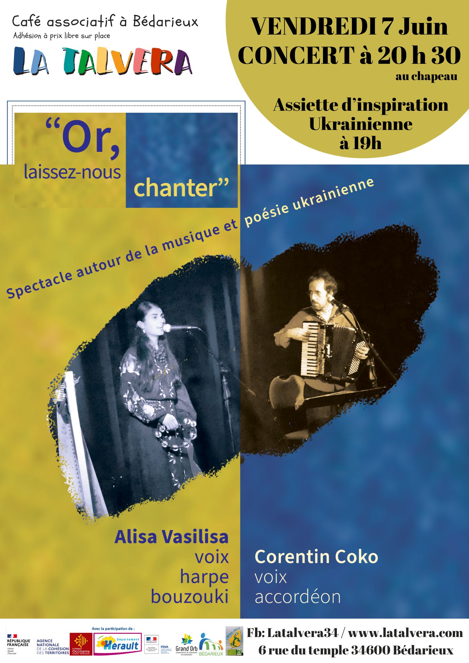 Spectacle de musique et poésie Ukrainienne