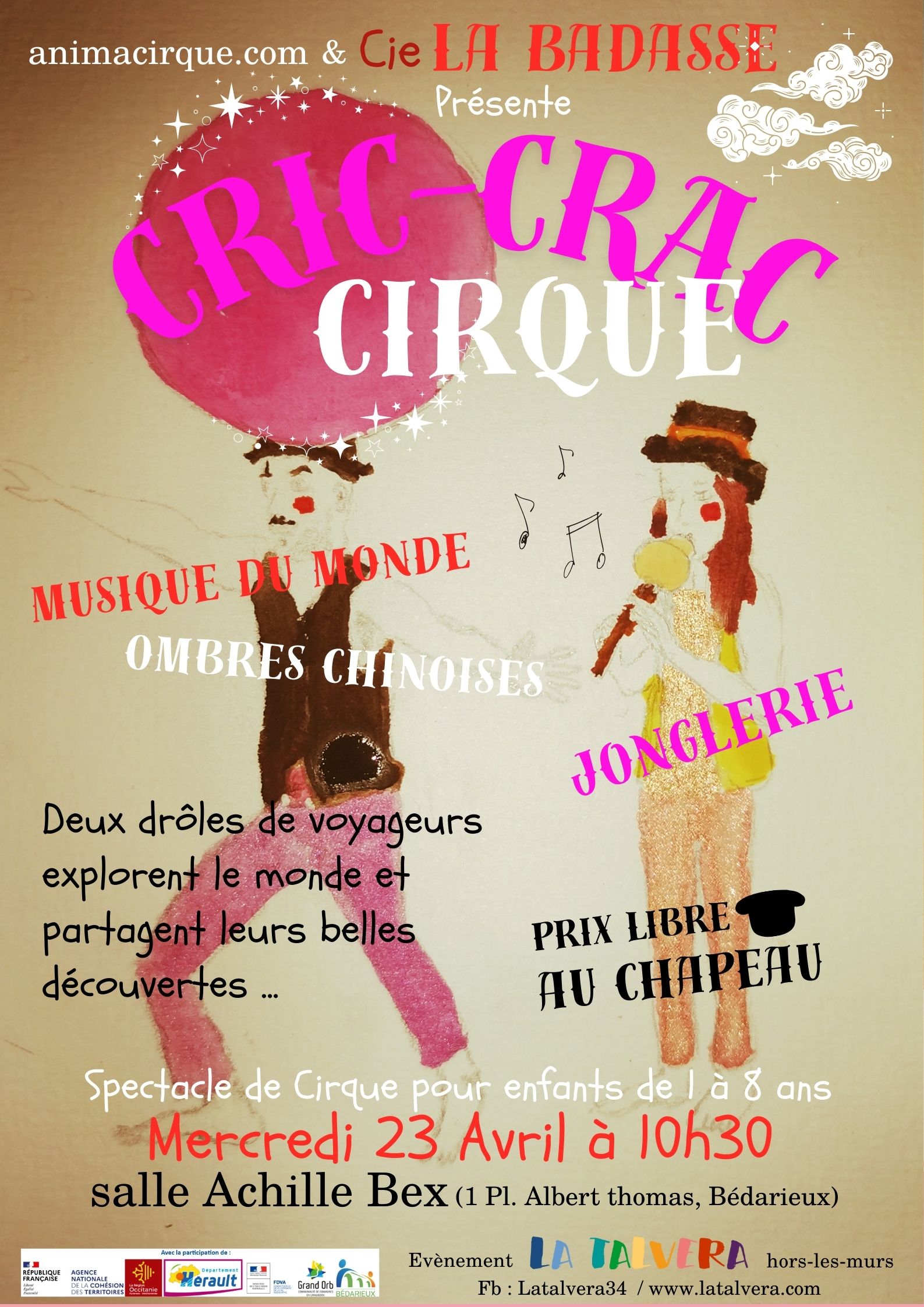 Spectacle Cric Crac Cirque hors-les-murs