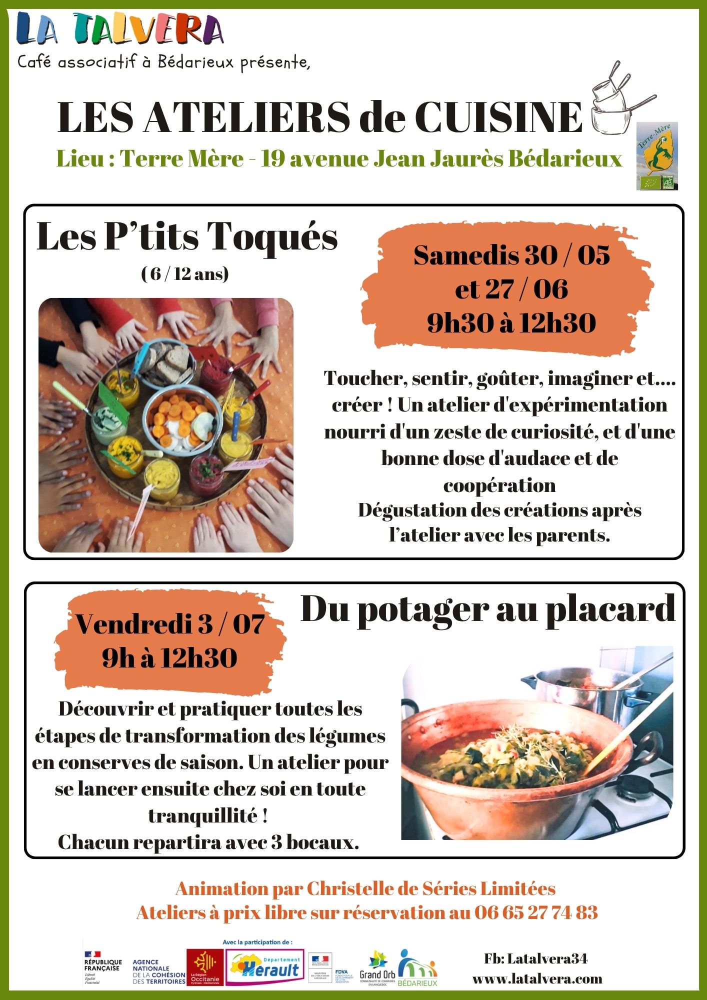 Atelier cuisine enfant